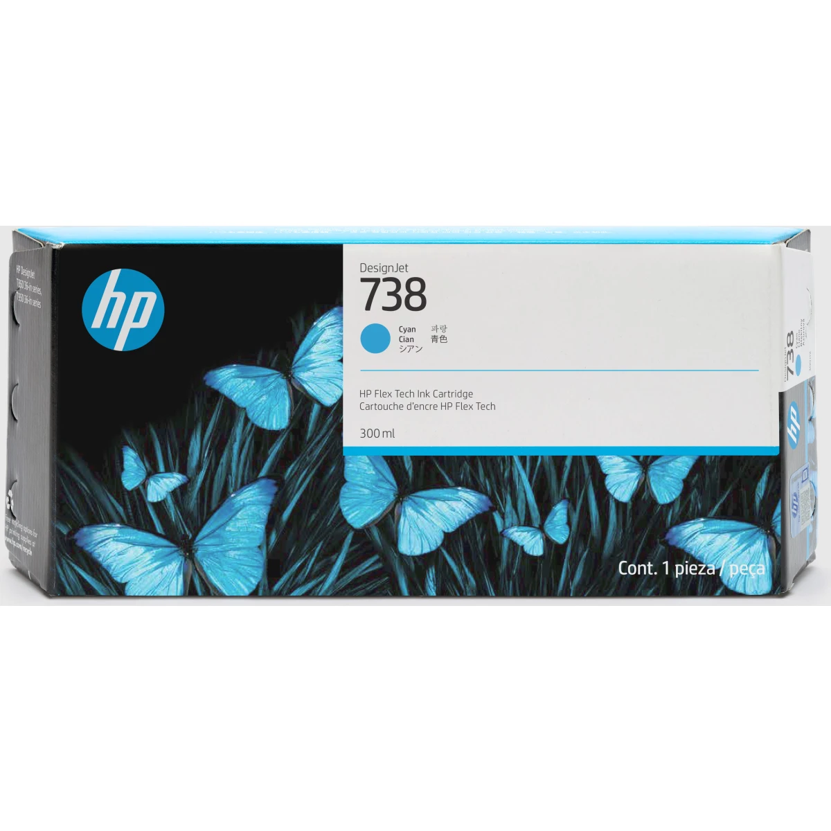 Galery – HP Tinteiro DesignJet 738 Preto (300 ml)0