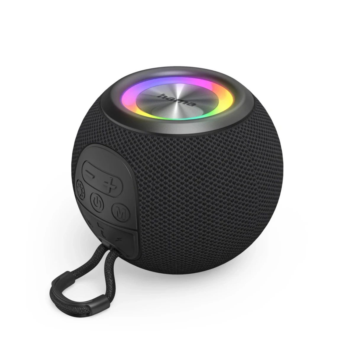 Thumbnail-Coluna HAMA “Ball Shape Speaker” Bluetooth Loudspeaker, 5 Light Modes, 5W, black