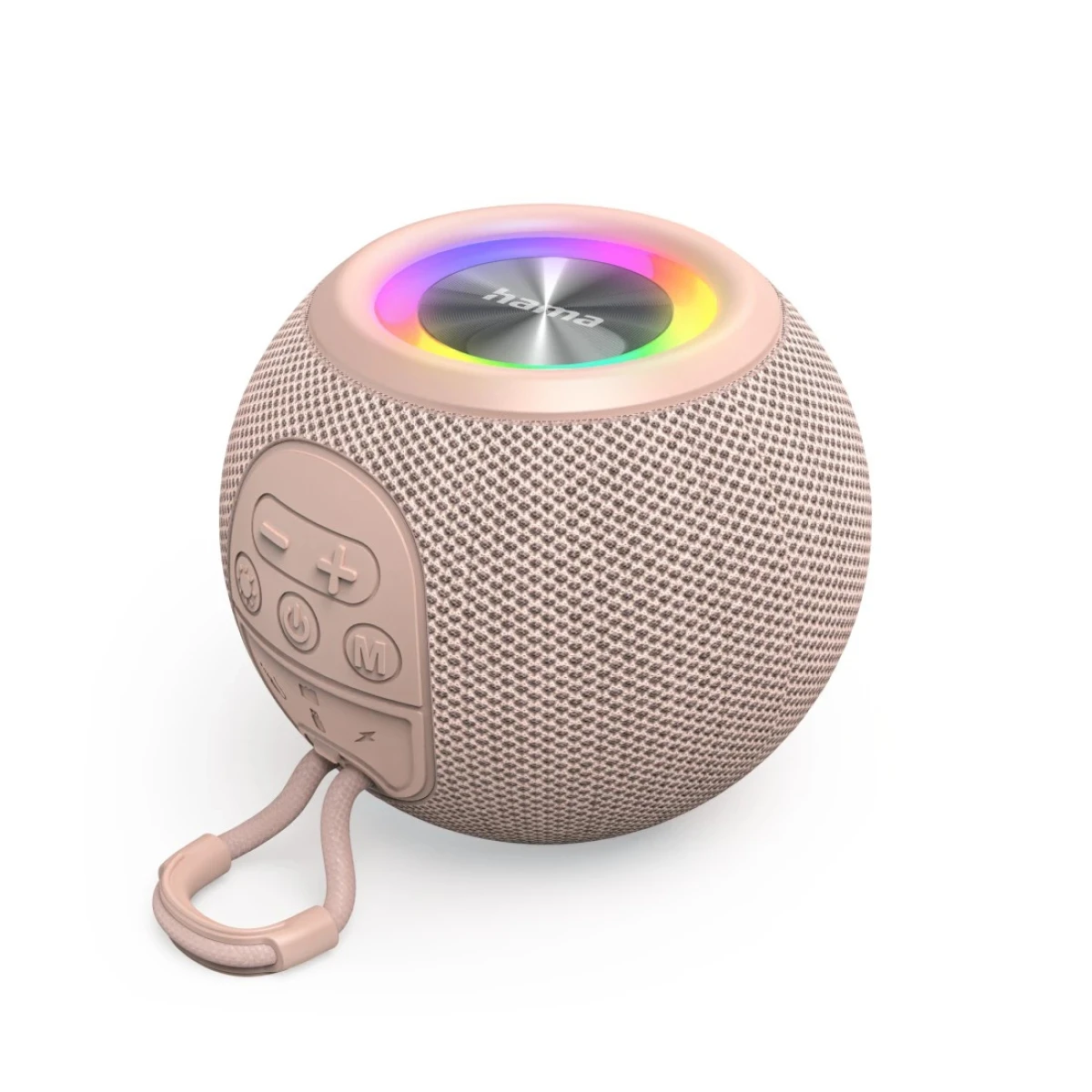 Thumbnail-Coluna HAMA “Ball Shape Speaker” Bluetooth Loudspeaker, 5 Light Modes, 5W, pink