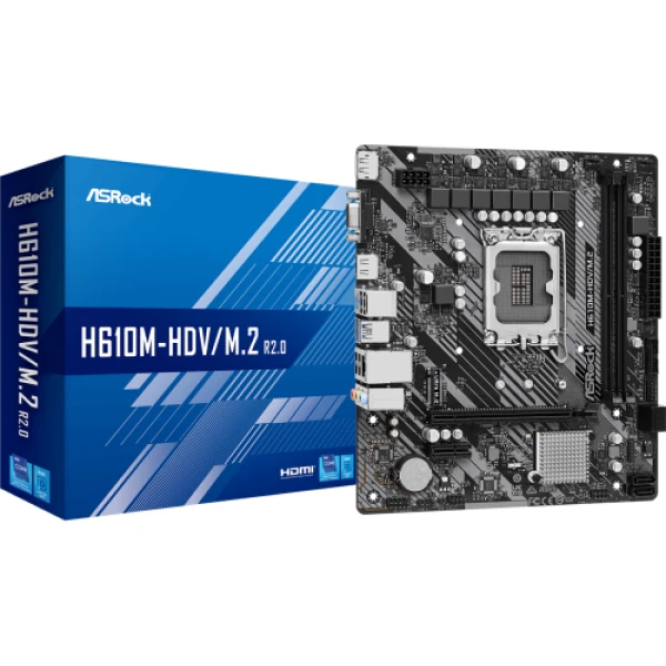 Thumbnail-Asrock H610M-HDV/M.2 R2.0 Intel H610 LGA 1700 micro ATX