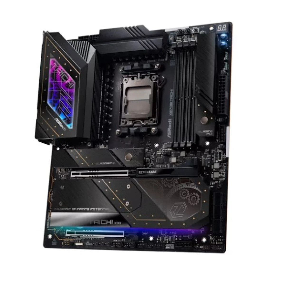 Galery – PLACA ASROCK X870E TACHI,AMD,AM5,X870E,4DDR5,256GB,2USB4 TYPE-C+HDMI,6SATA3,4M.2,2USB4,7USB3.2,1USB TYPE-C,LAN5GB,WIFI7+BT,ATX0