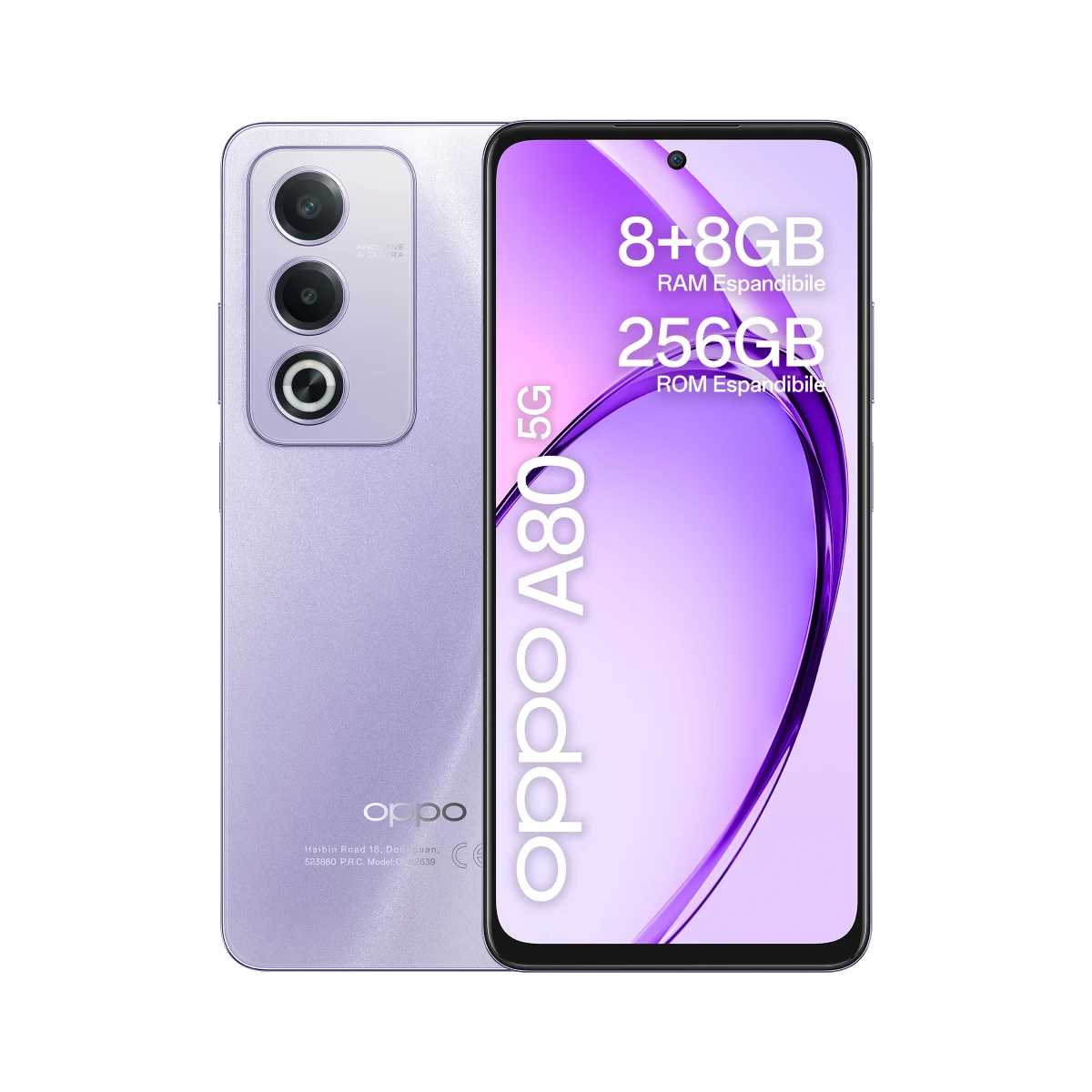 Thumbnail-OPPO A80 5G 16,9 cm (6.67″) Dual SIM Android 14 USB Type-C 8 GB 256 GB 5100 mAh Roxo