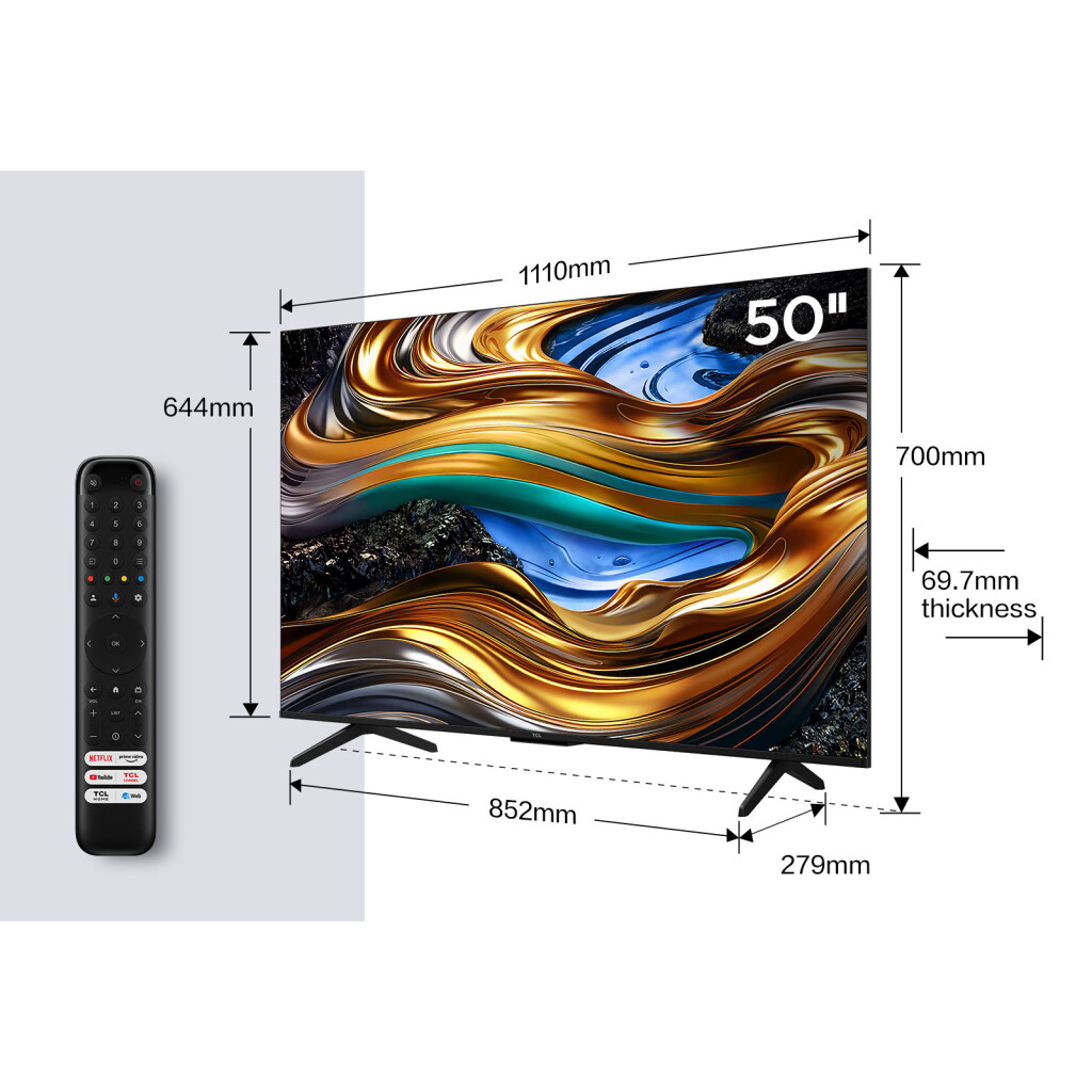 Thumbnail-TCL P75 50P755 TV 127 cm (50″) 4K Ultra HD Smart TV Wi-Fi Titânio