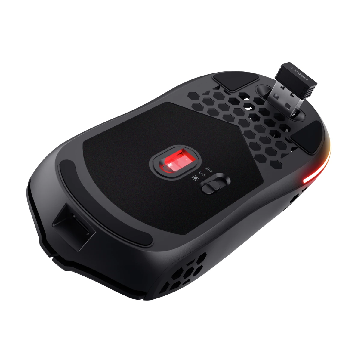 Galery – Trust GXT 929 Helox rato Jogos Mão direita RF Wireless Ótico 4800 DPI0