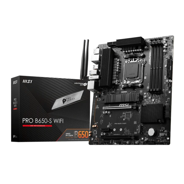 Thumbnail-MSI PRO B650-S WIFI motherboard AMD B650 Ranhura AM5 ATX