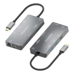 Galery – AISENS ASUC-9P018-GR base & duplicador de portas Com fios USB 3.2 Gen 1 (3.1 Gen 1) Type-C Cinzento0