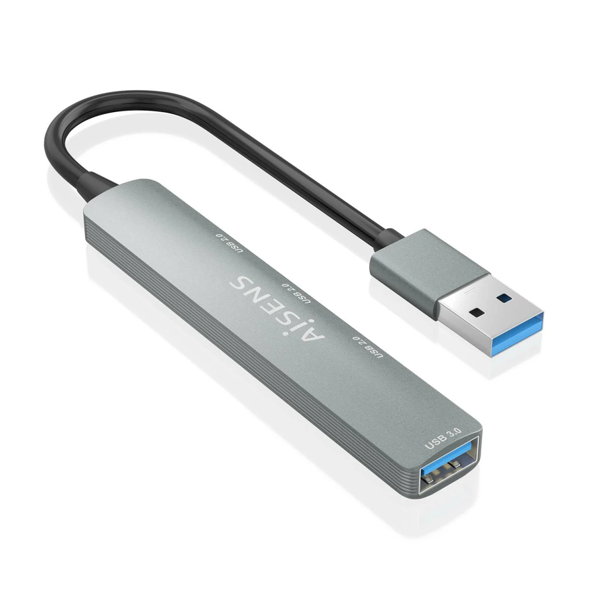 Galery – AISENS A106-0859 hub de interface USB 3.2 Gen 1 (3.1 Gen 1) Type-A 5000 Mbit/s Cinzento0