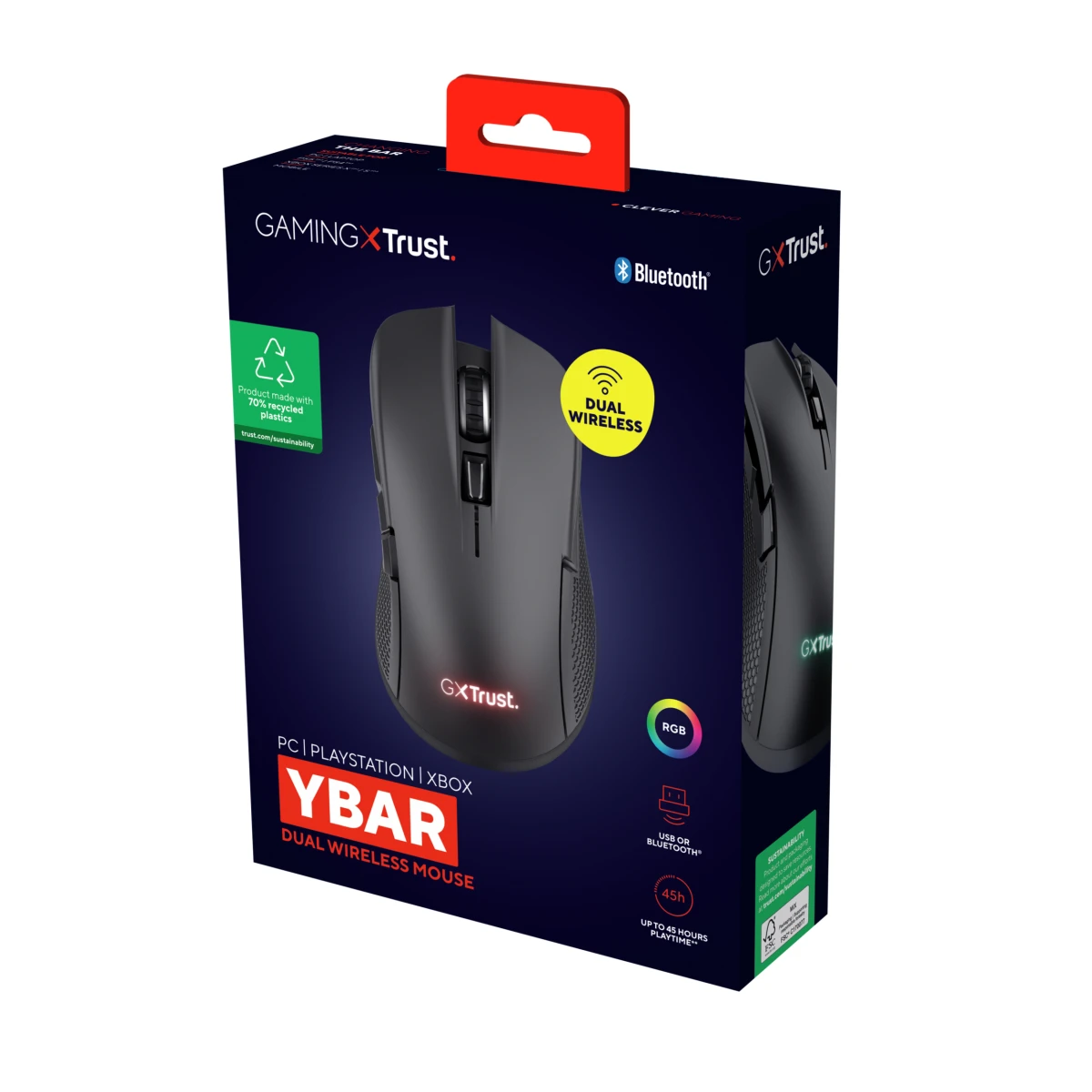 Galery – Trust GXT 931 Ybar rato Jogos Mão direita Bluetooth Laser 7200 DPI0