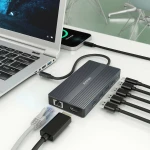 Galery – AISENS ASUC-12P017-GR base & duplicador de portas Com fios USB 3.2 Gen 1 (3.1 Gen 1) Type-C Cinzento0