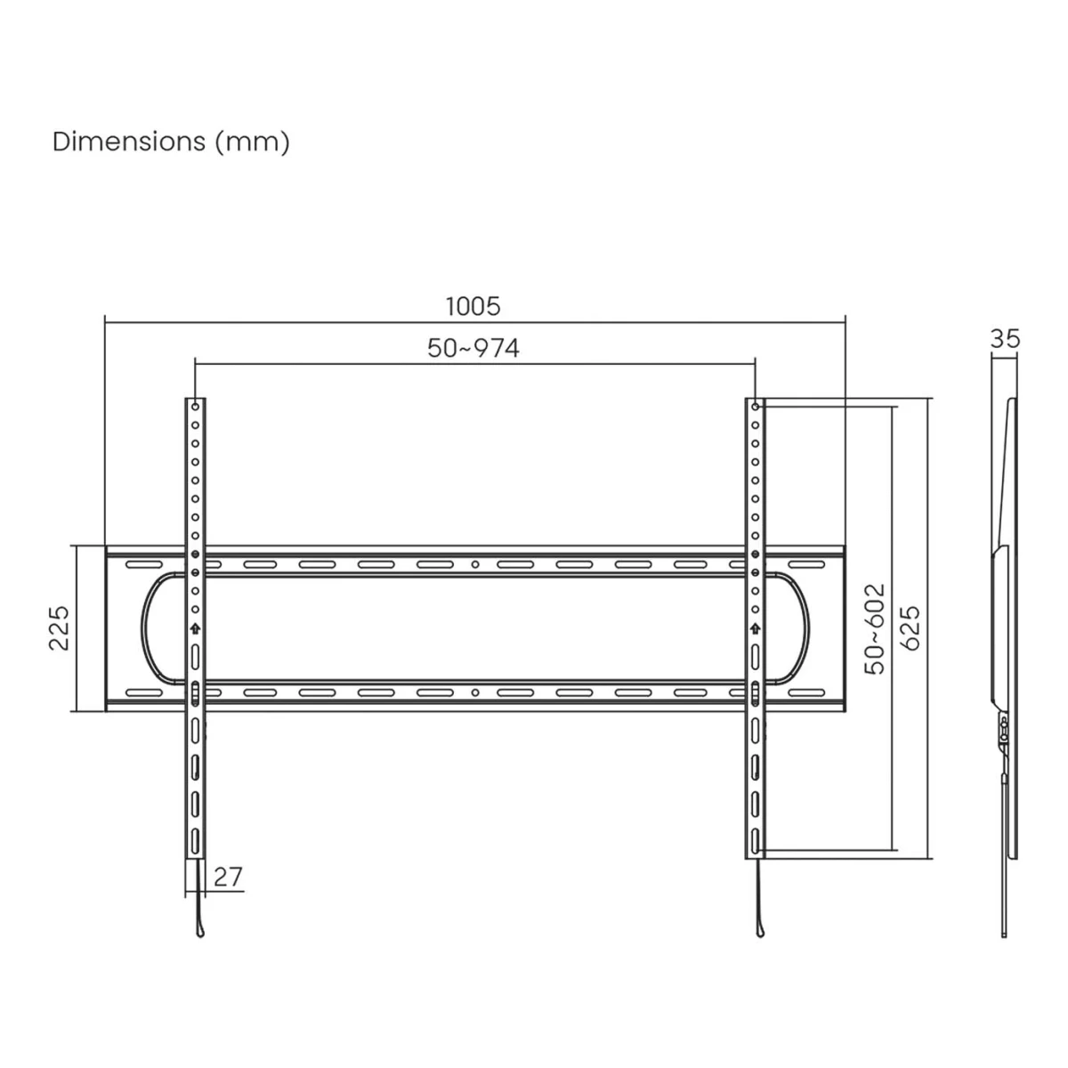 Galery – AISENS WT120F-293 suporte para TV 3,05 m (120″) Preto0