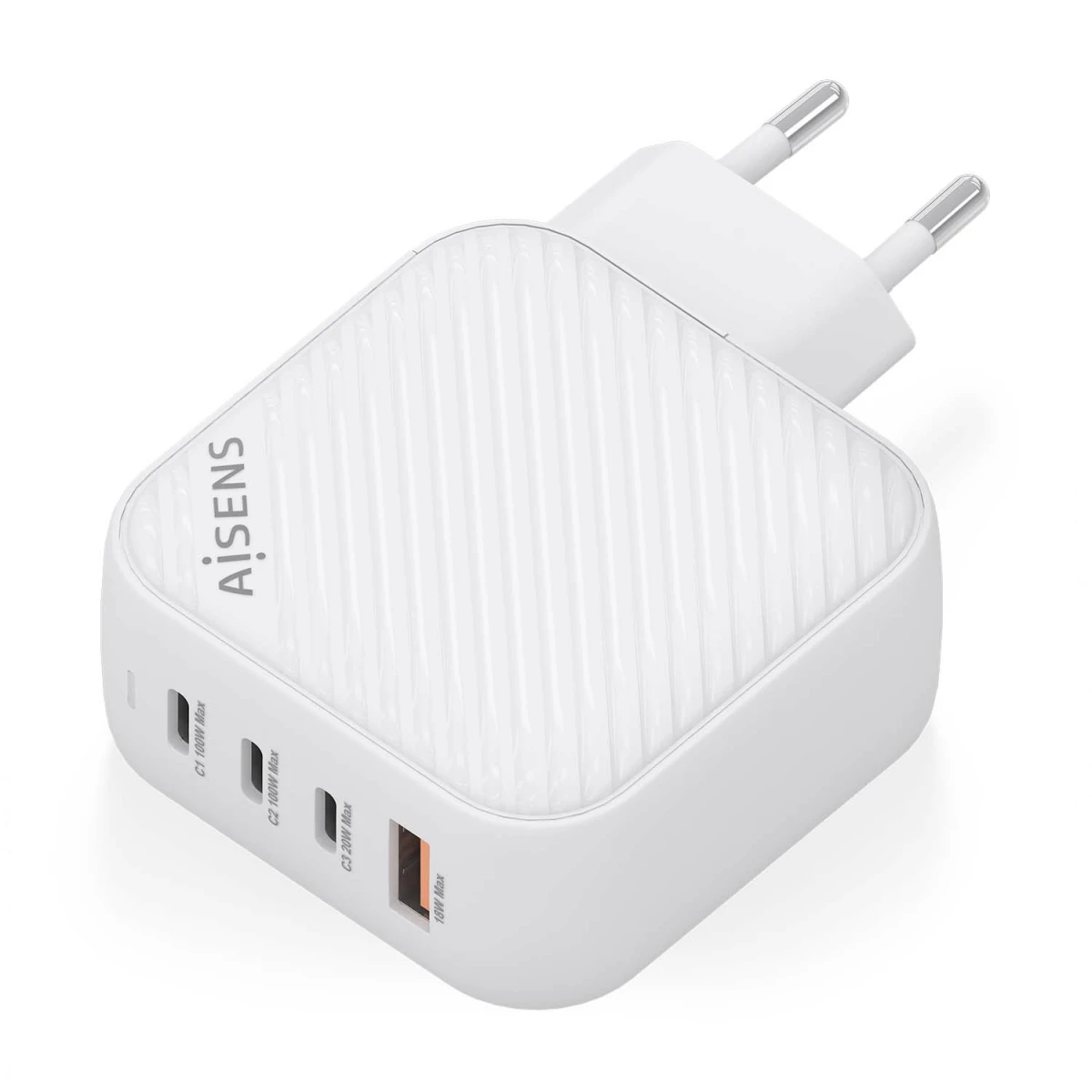 Galery – AISENS ASCH-100W4P028-W carregador de dispositivos móveis Universal Branco AC Carregamento rápido Interior0