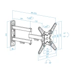 Galery – TooQ LP1345TN-B suporte para TV 109,2 cm (43″) Preto0