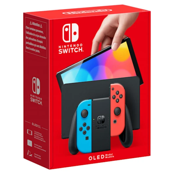 Thumbnail-Nintendo Switch OLED consola de jogos portáteis 17,8 cm (7″) 64 GB Ecrã táctil Wi-Fi Azul, Vermelho