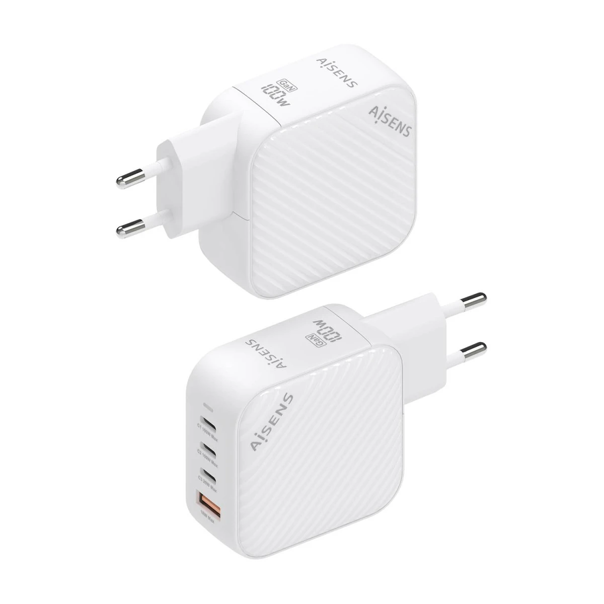 Galery – AISENS ASCH-100W4P028-W carregador de dispositivos móveis Universal Branco AC Carregamento rápido Interior0