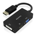 Galery – AISENS A125-0861 adaptador de cabo de vídeo 0,15 m DisplayPort VGA + HDMI + DVI Preto0