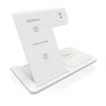 Thumbnail-AISENS ASCH-15W3WC044-W carregador de dispositivos móveis Auscultadores, Telemóvel, Smartphone, Smartwatch Branco USB Carregamento wireless Interior