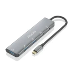 Galery – AISENS A109-0857 hub de interface USB 3.2 Gen 1 (3.1 Gen 1) Type-C 5 Mbit/s Cinzento0