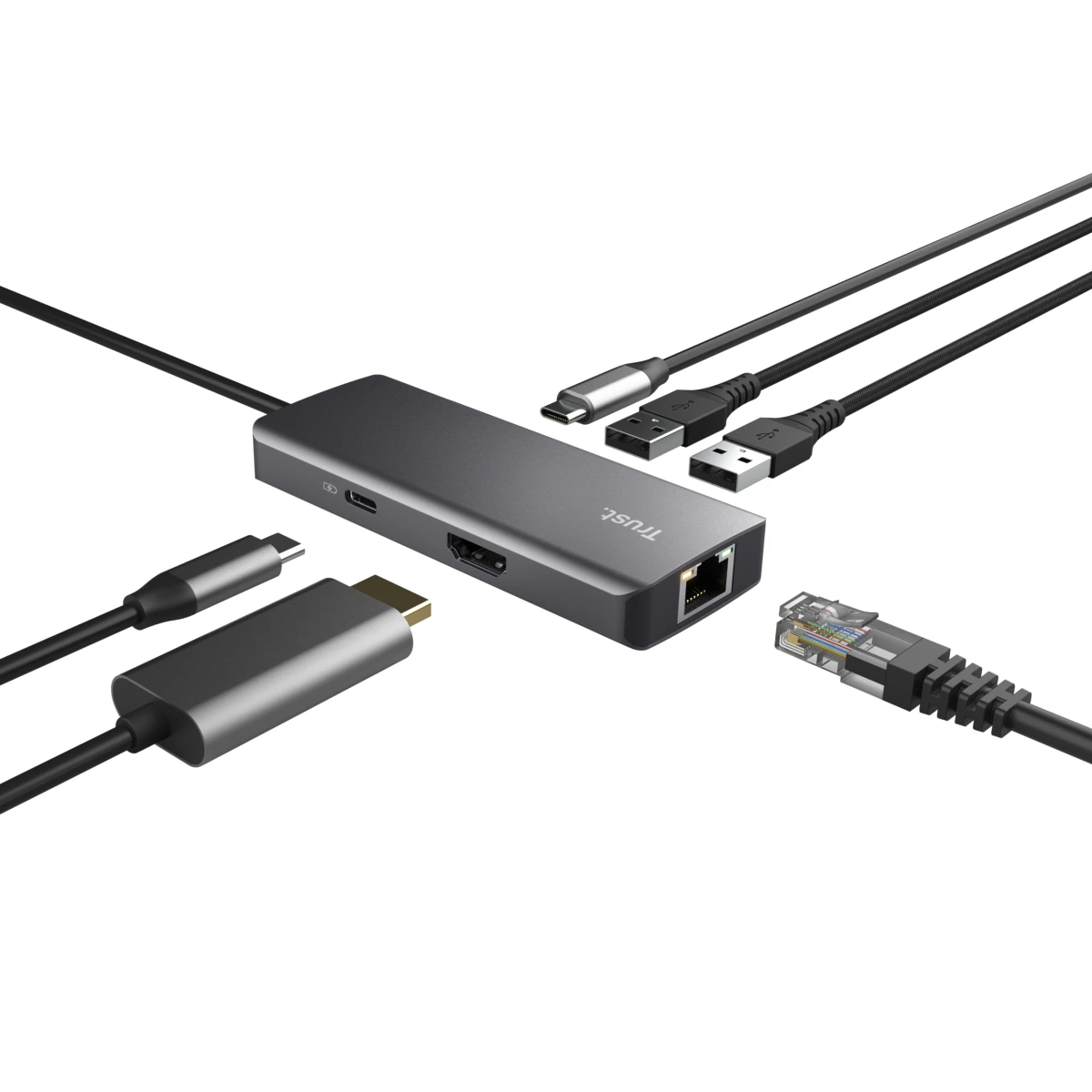 Galery – Trust Dalyx USB Type-C 1000 Mbit/s Prateado0