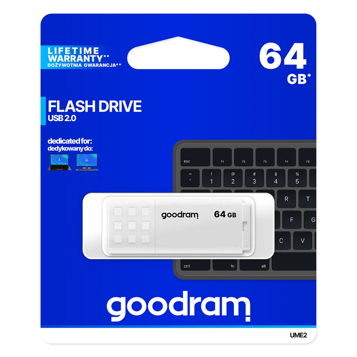 Galery – Goodram UME2 unidade de memória USB 64 GB USB Type-A 2.0 Branco0