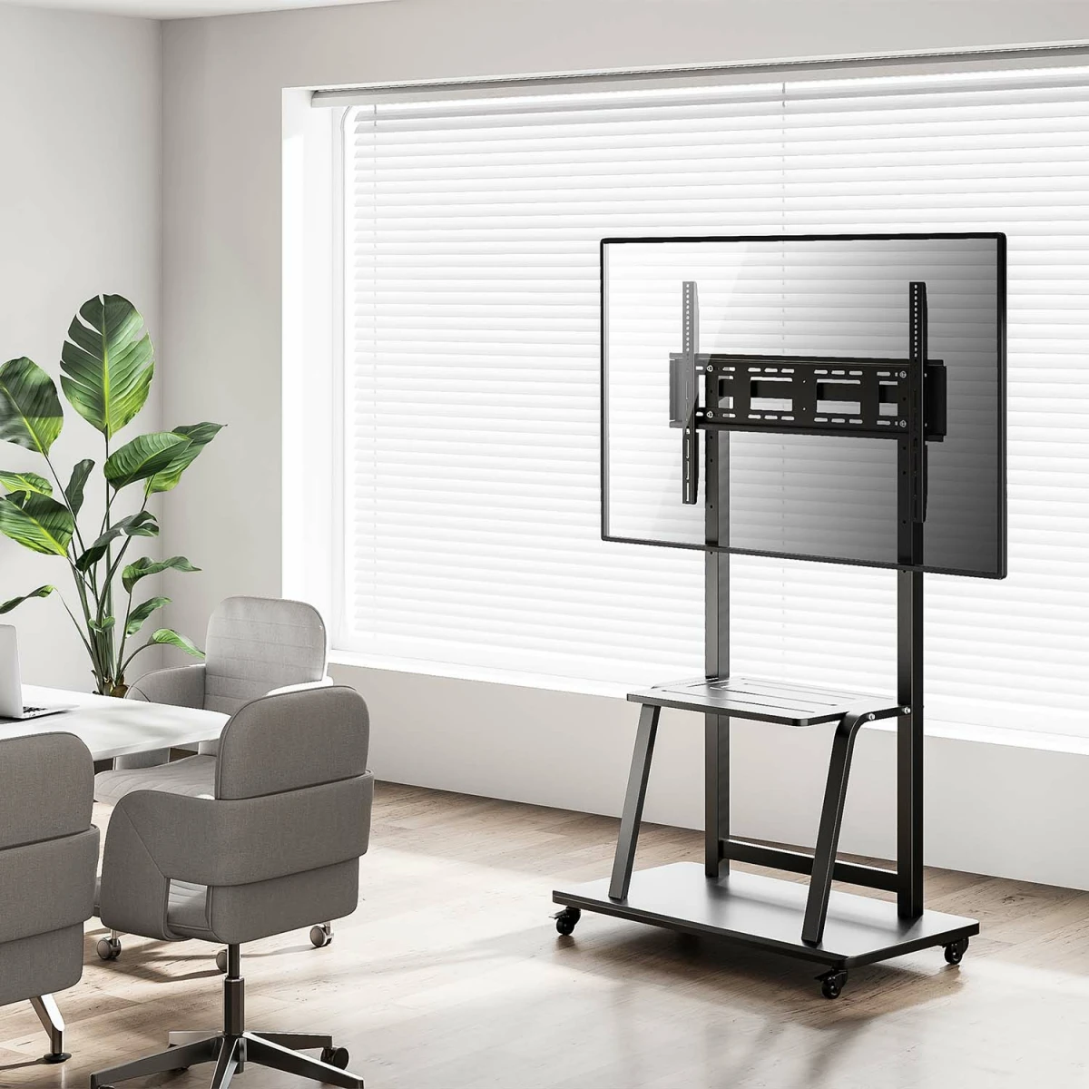 Galery – AISENS FT100E-231 suporte para TV 2,54 m (100″) Preto0
