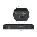 Galery – AISENS ASDS-M2SATA04B Docking Station para Discos Rígidos USB 3.2 Gen 1 (3.1 Gen 1) Type-C Preto0