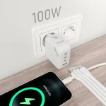 Galery – AISENS ASCH-100W4P028-W carregador de dispositivos móveis Universal Branco AC Carregamento rápido Interior0