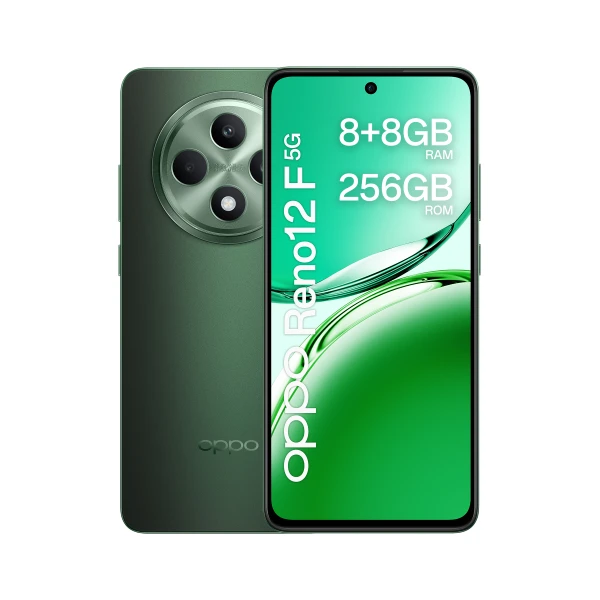 Thumbnail-OPPO Reno12 F 5G 16,9 cm (6.67″) Dual SIM Android 14 USB Type-C 8 GB 256 GB 5000 mAh Preto, Verde