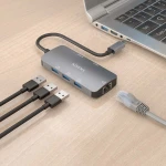 Galery – AISENS ASUC-6P019-GR base & duplicador de portas Com fios USB 3.2 Gen 1 (3.1 Gen 1) Type-C Cinzento0