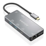 Galery – AISENS ASUC-9P018-GR base & duplicador de portas Com fios USB 3.2 Gen 1 (3.1 Gen 1) Type-C Cinzento0