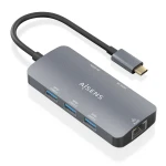 Galery – AISENS ASUC-6P019-GR base & duplicador de portas Com fios USB 3.2 Gen 1 (3.1 Gen 1) Type-C Cinzento0