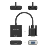 Galery – AISENS A115-0873 adaptador de cabo de vídeo 0,2 m HDMI + 3.5mm + Micro-USB Type-B VGA (D-Sub) Preto0