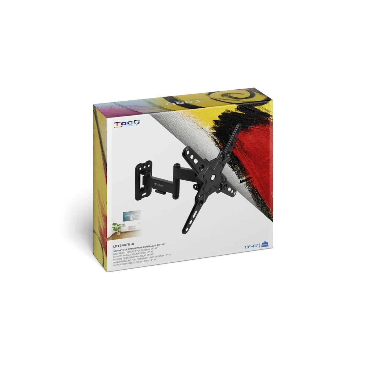 Galery – TooQ LP1344TN-B suporte para TV 109,2 cm (43″) Preto0