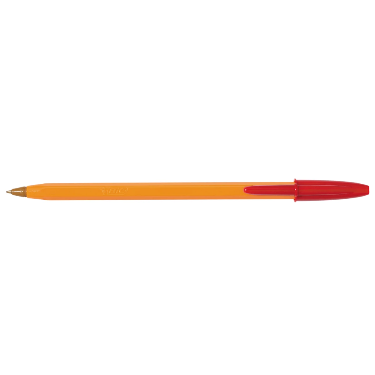 Esferografica bic laranja vermelho