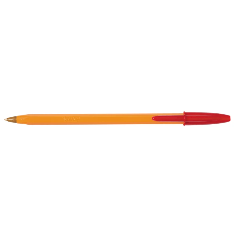 Esferografica bic laranja vermelho