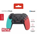 Trust GXT 1246B Muta Preto, Azul, Vermelho Bluetooth Gamepad Nintendo Switch, Nintendo Switch Lite