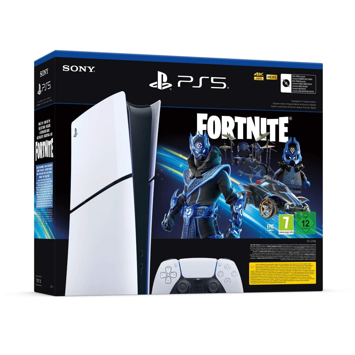 Sony Playstation 5 Digital Edition Fortnite 1 TB Wi-Fi Preto, Branco