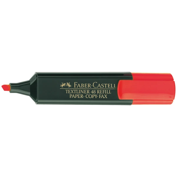 Marcador faber fluorescente 48-21 vermelho