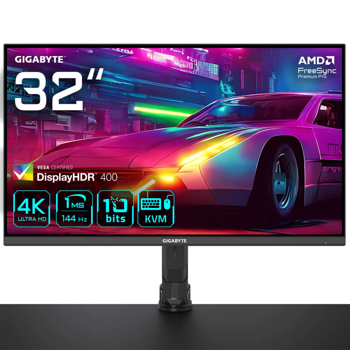 GIGABYTE M32U Arm Edition monitor de ecrã 80 cm (31.5") 3840 x 2160 pixels 4K Ultra HD LED Preto