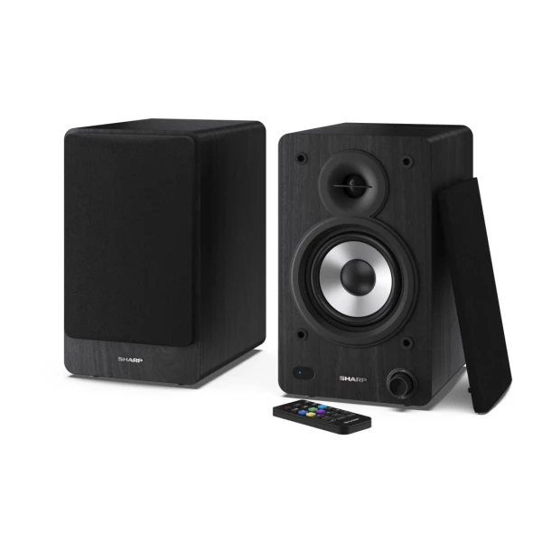 Sharp Bookshelf Speakers 2-way Preto Com fios e sem fios 60 W