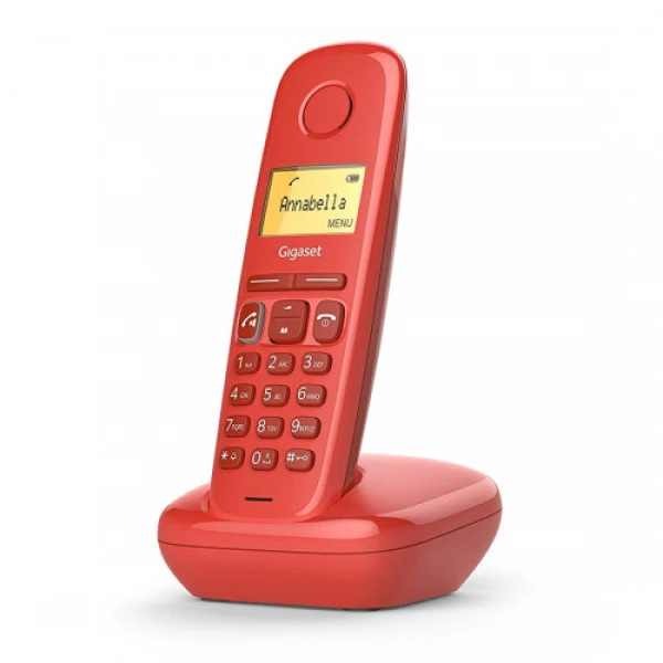 Identificador de chamadas do telefone DECT vermelho Gigaset A270