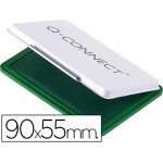 Almofada para carimbo q-connect 90x55 mm verde