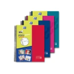 Caderno espiral oxford europeanbook 5 write&erase school classic din a4+ 120 folhas quadricula 5 mm com margem