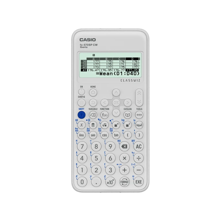 Calculadora casio fx-570sp classwiz iberia cientifica 560 funcoes 9 memorias 10+2 digitos 5 idiomas com capa