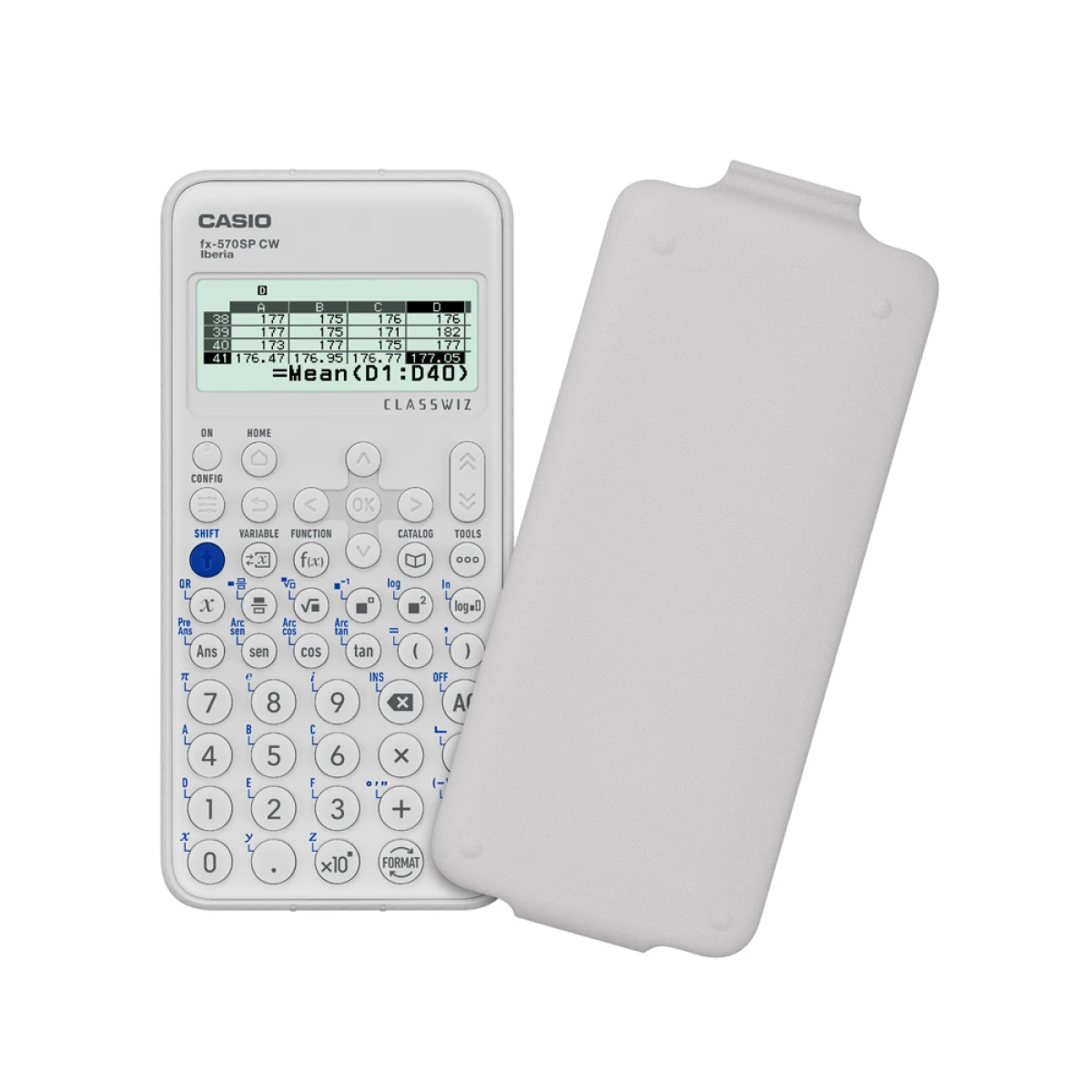 Calculadora casio fx-570sp classwiz iberia cientifica 560 funcoes 9 memorias 10+2 digitos 5 idiomas com capa