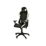 Cadeira pyc gaming chair giratoria simi pele regulavel em altura preta 1200+80x670x670 mm