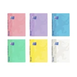 Caderno agrafado oxford openflex capa plastico din a4 48 folhas pautado cores pastel sortidas - 10 unidades