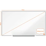 Quadro branco nobo ip pro 40/' aco vitrificado magnetico 890x500 mm