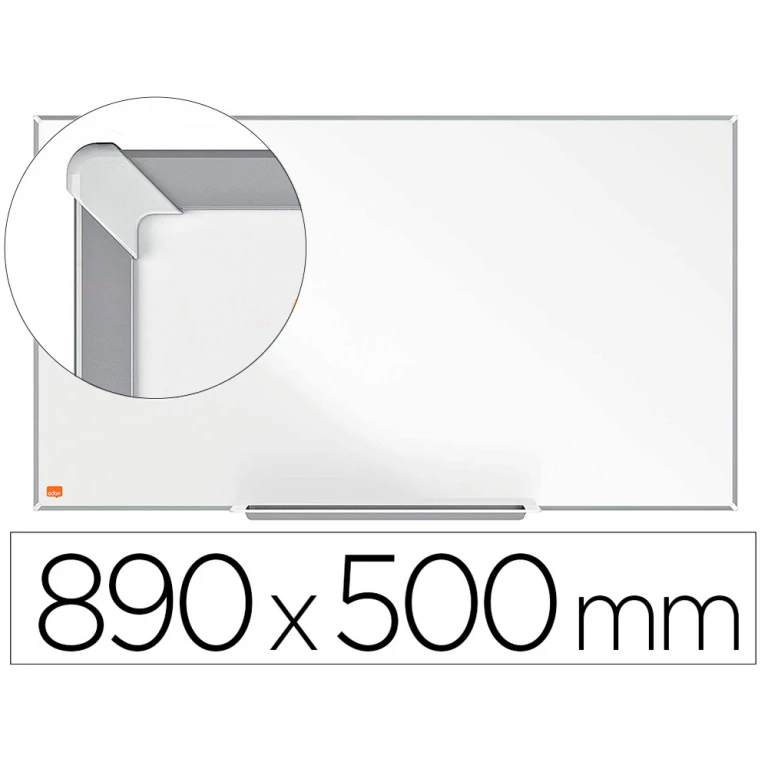 Quadro branco nobo ip pro 40/' aco vitrificado magnetico 890x500 mm