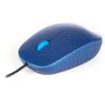 Rato otico com fio USB 1000 dpi, 2 botőes + scroll - Azul