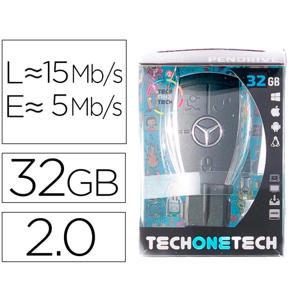 Thumbnail-Pen drive usb tech one tech chave mercedes 32 gb